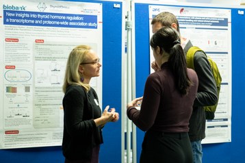 Discussions at the poster session